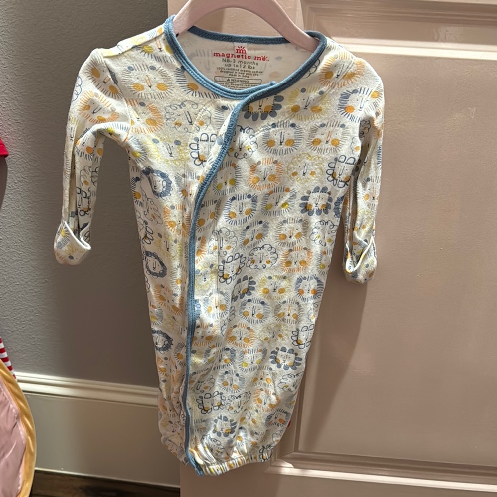 Magnetic Me Baby Onesie with Lion Print